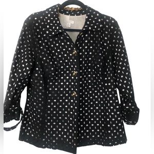 CHARTER CLUB WOMENS EYELET COTTON JACKET